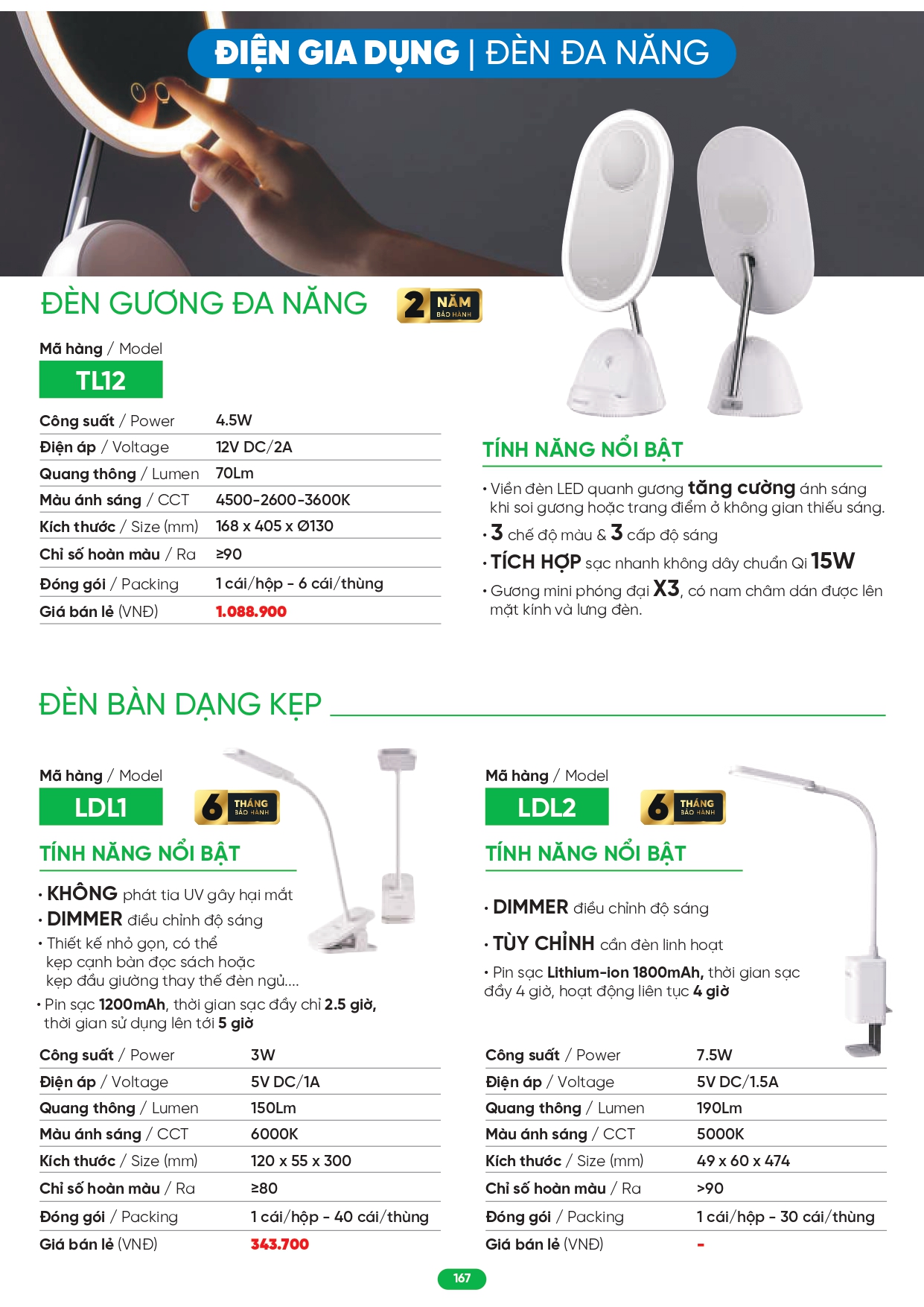 Bảng giá đèn LED MPE 2026